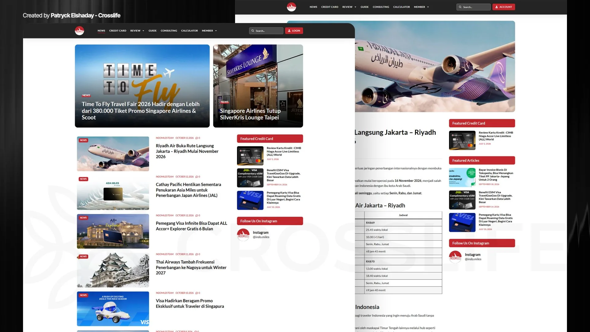 IndoMiles website