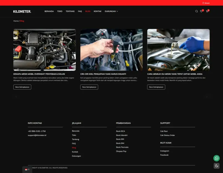 Halaman 4 website Kilometer.id
