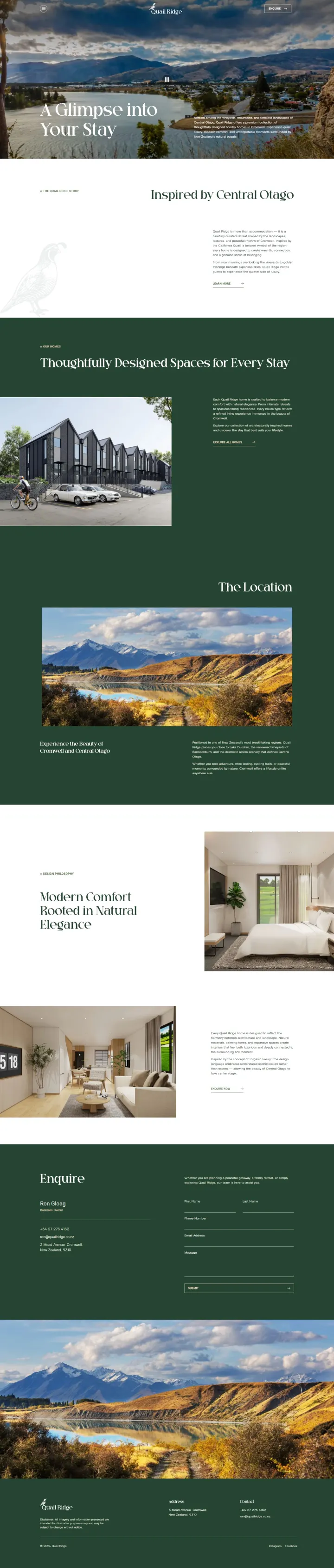 Halaman 1 website Quail Ridge