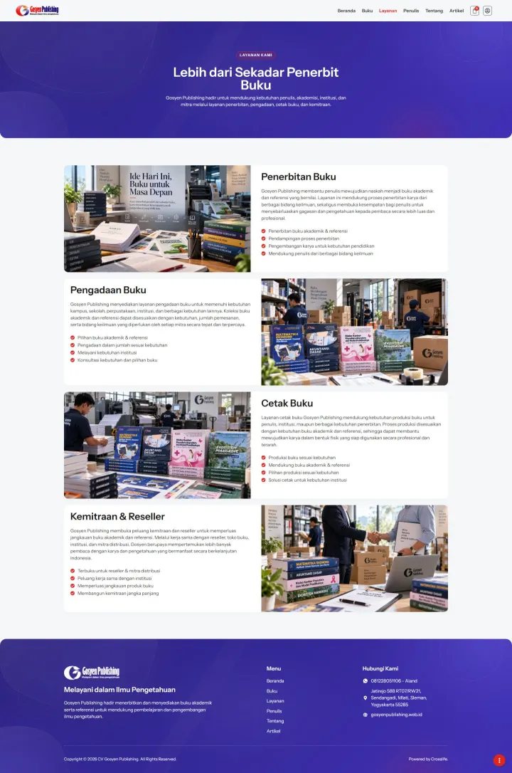 Halaman 3 website Gosyen Publishing