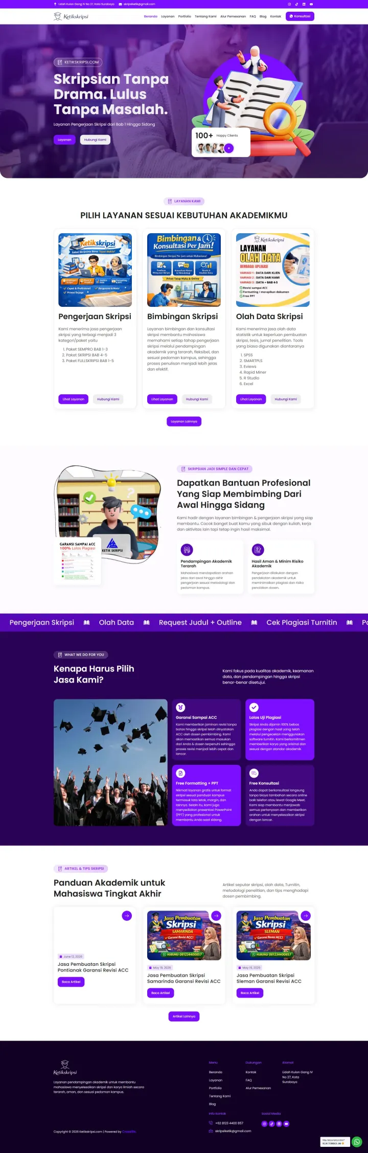 Halaman 1 website KetikSkripsi