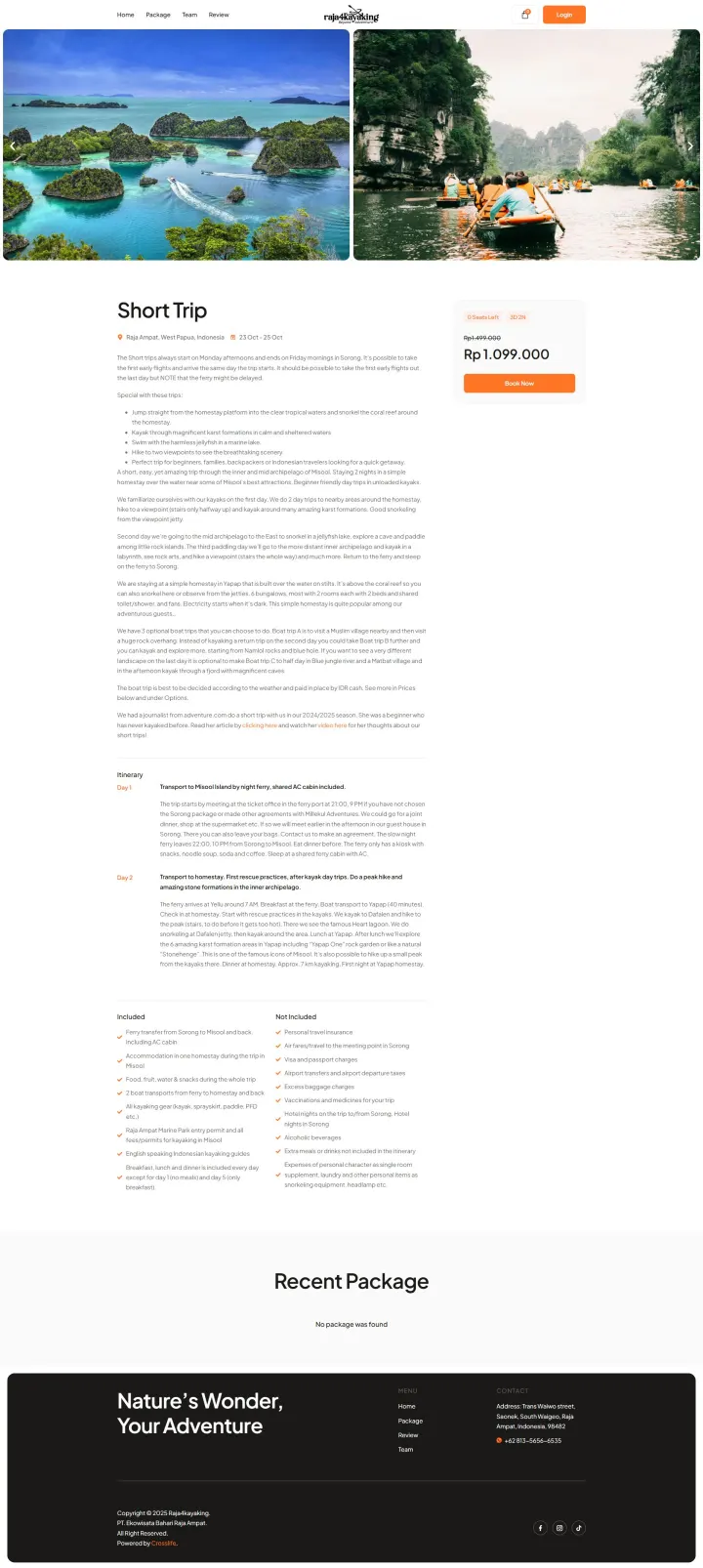Halaman 4 website Raja4Kayaking