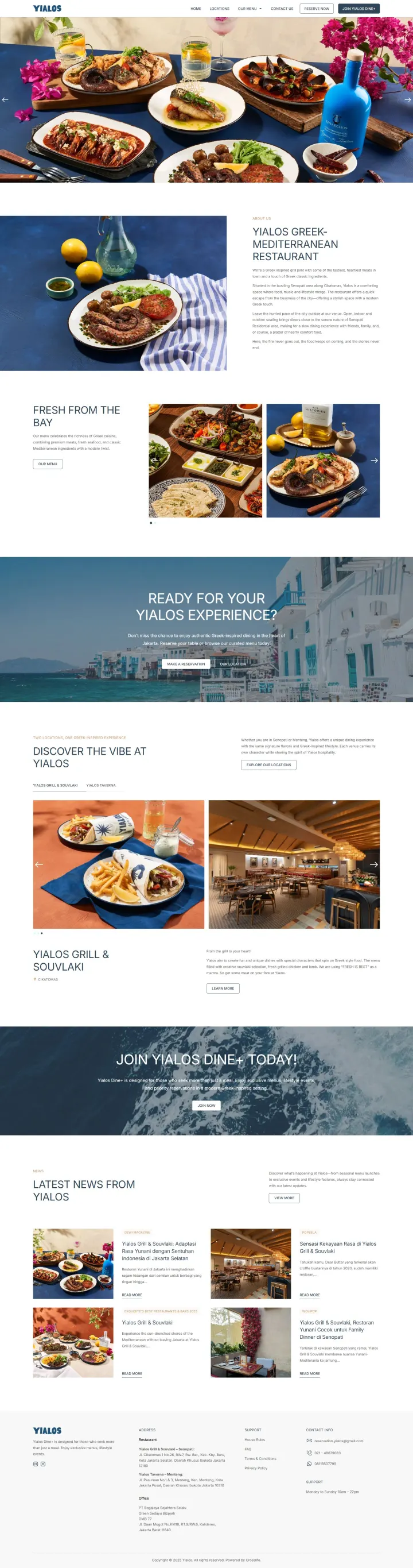Halaman 1 website Yialos
