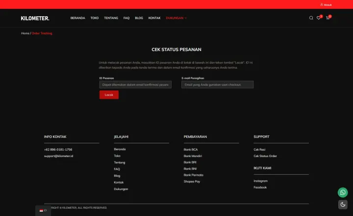 Halaman 8 website Kilometer.id