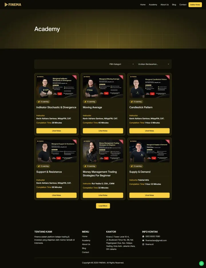 Halaman 3 website Finema