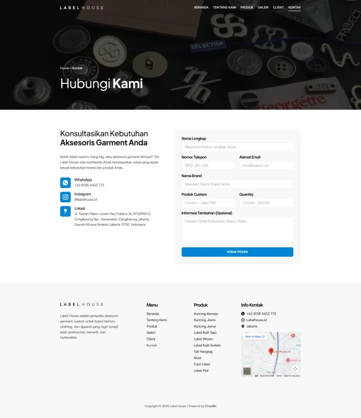 Halaman 3 website Label House