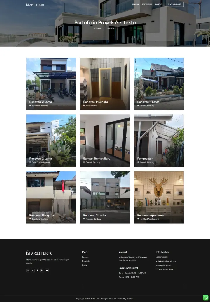 Halaman 3 website Arsitekto