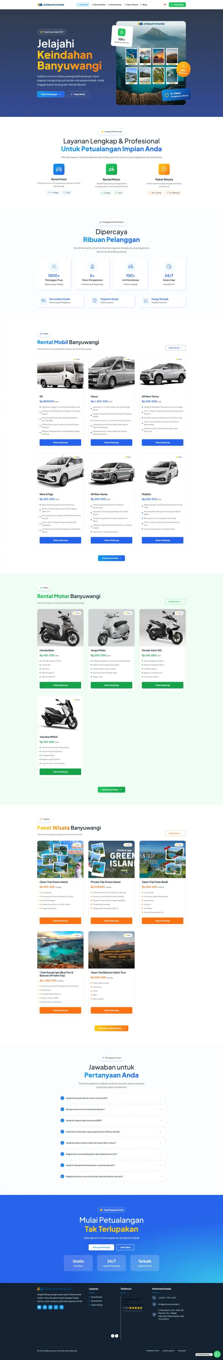 Halaman 1 website Ayo Banyuwangi