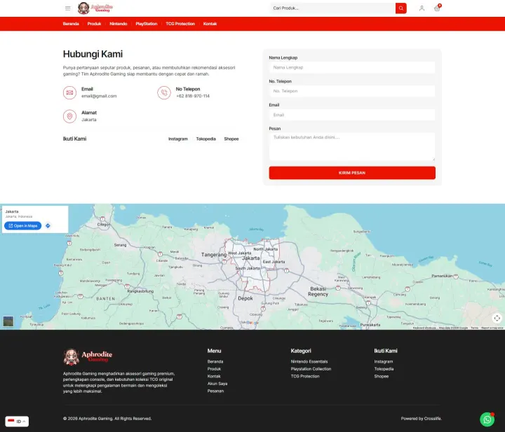 Halaman 2 website Aphrodite Gaming