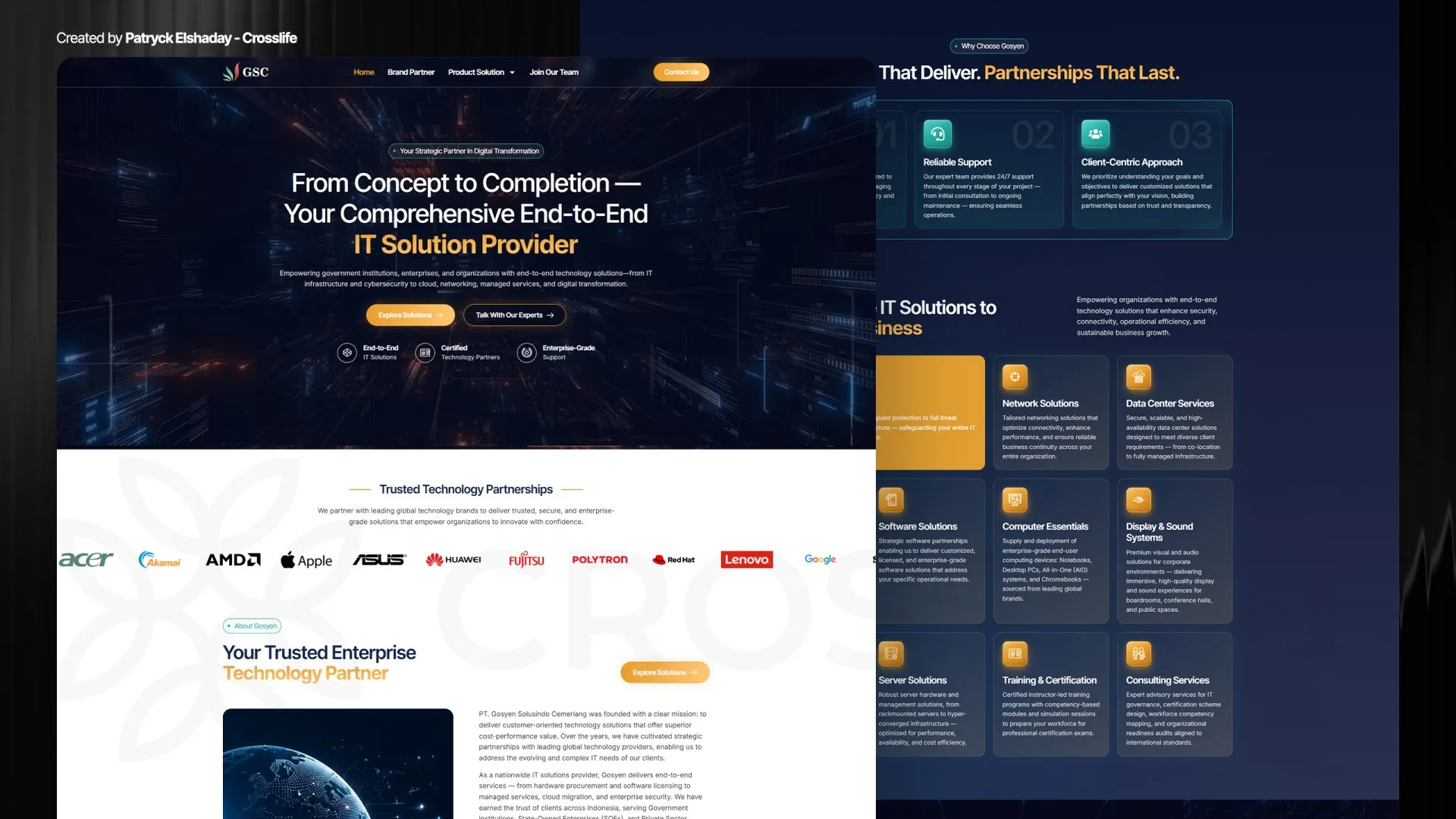 Website Gosyen Solusindo Cemerlang