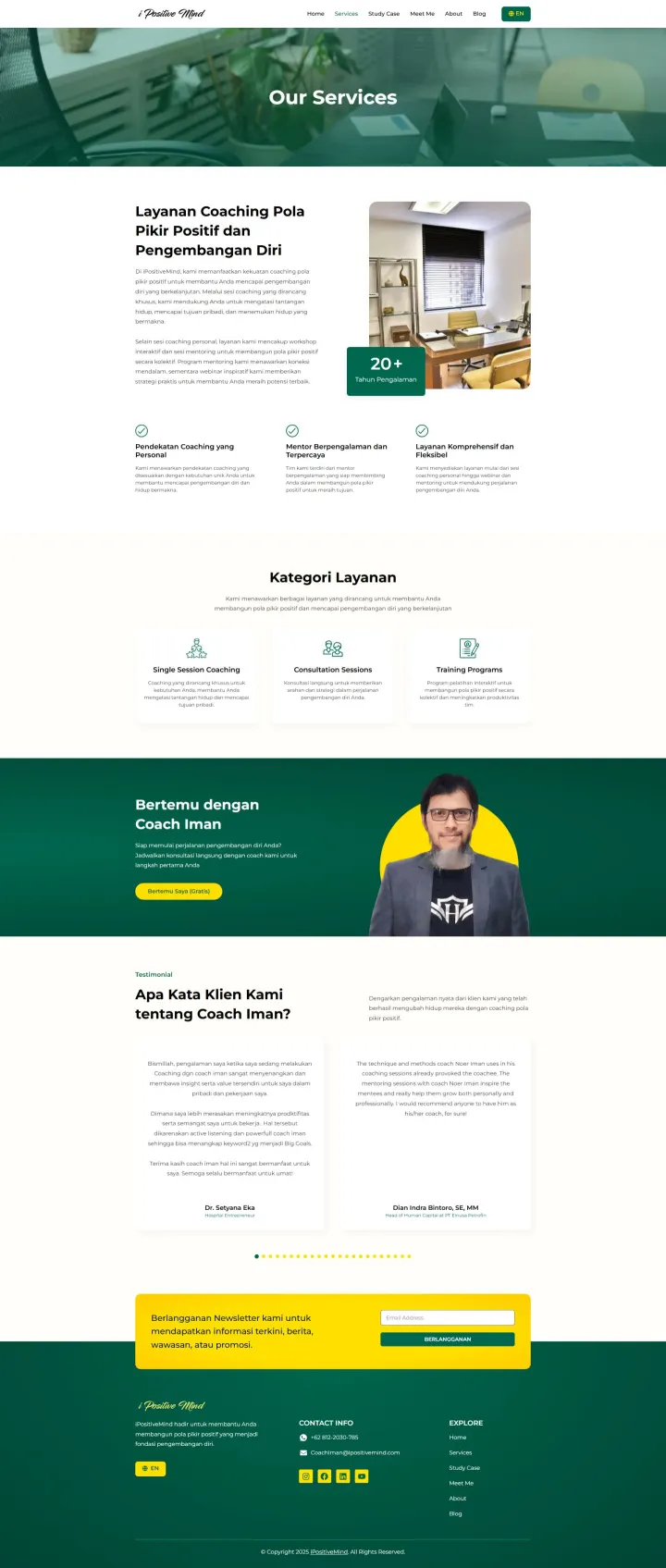 Halaman 4 website iPositiveMind
