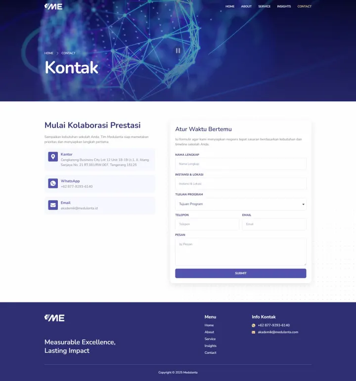 Halaman 3 website Medulenta