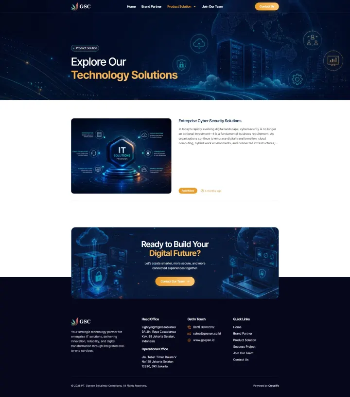 Halaman 5 website Gosyen Solusindo Cemerlang