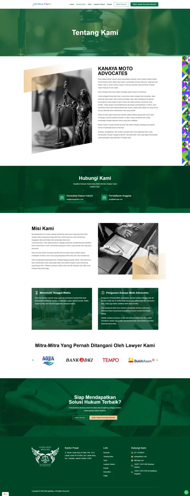 Halaman 5 website MyLegalVibes - Kanaya Moto Advocates