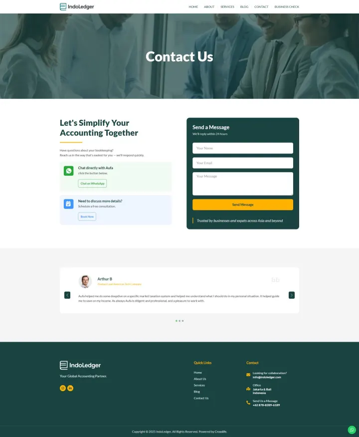Halaman 3 website IndoLedger