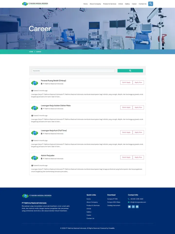Halaman 4 website RNI Corporate