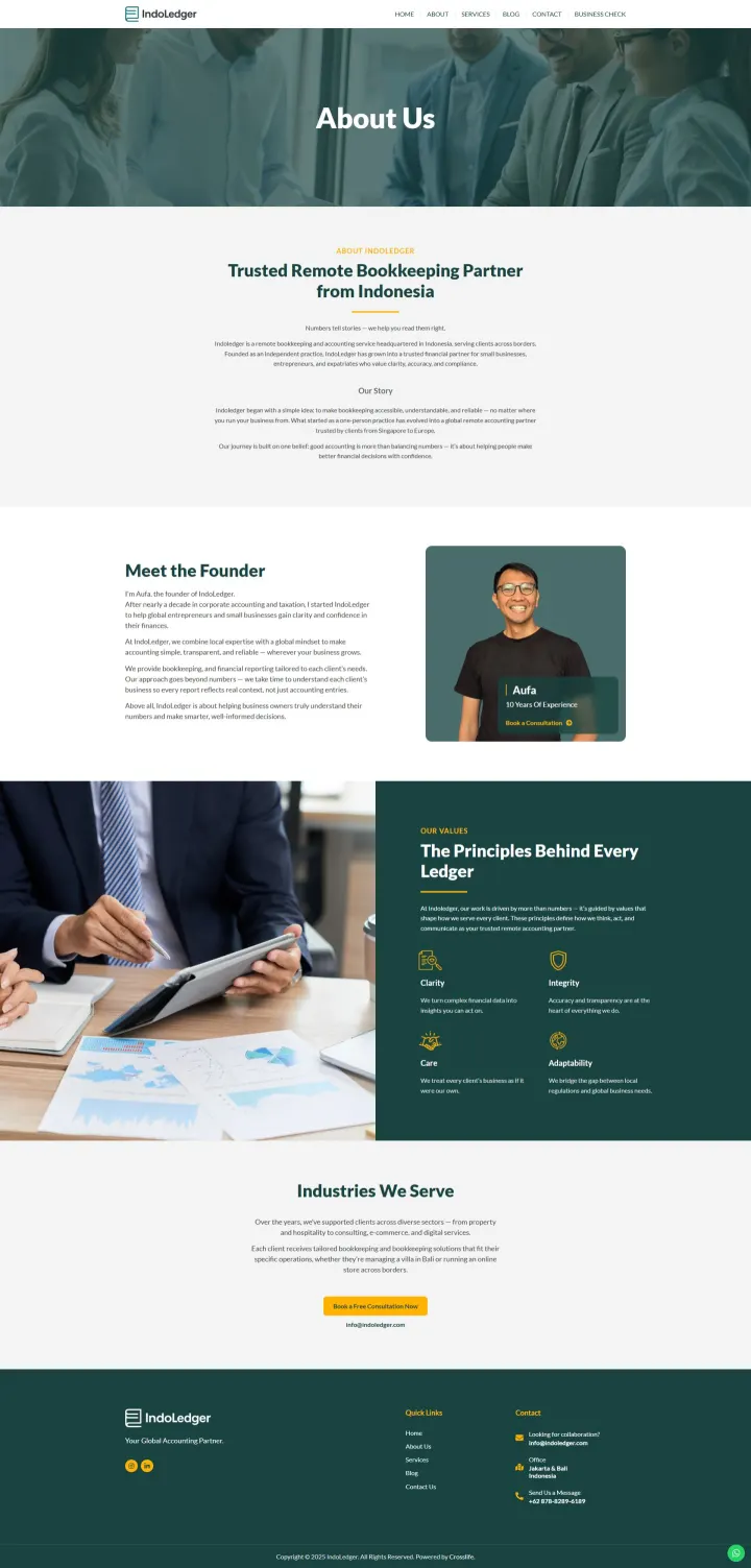 Halaman 2 website IndoLedger