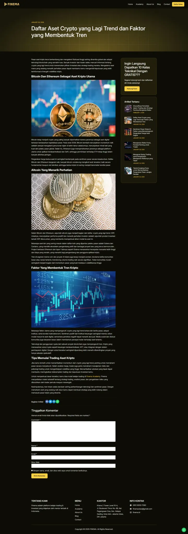 Halaman 5 website Finema