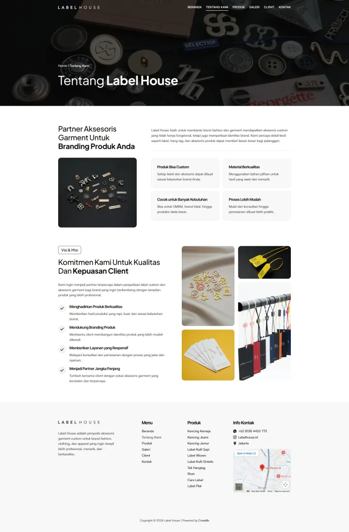 Halaman 4 website Label House
