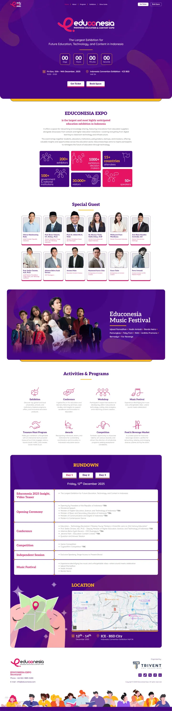 Halaman 1 website Educonesia Expo