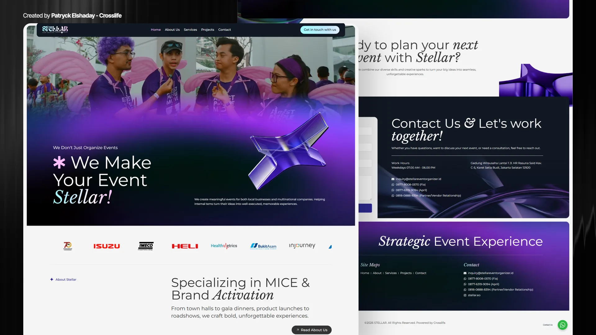 Website Stellar Event Organizer