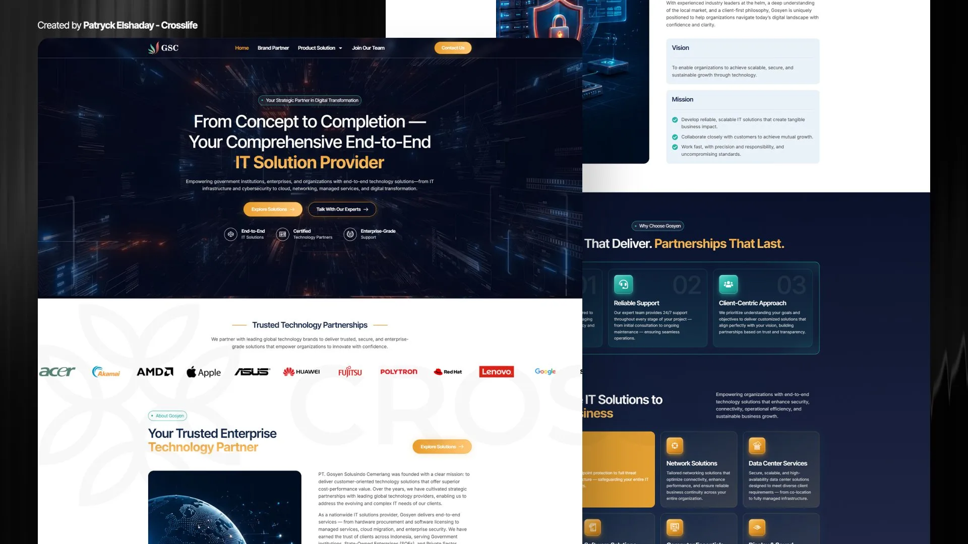 Gosyen Solusindo Cemerlang website