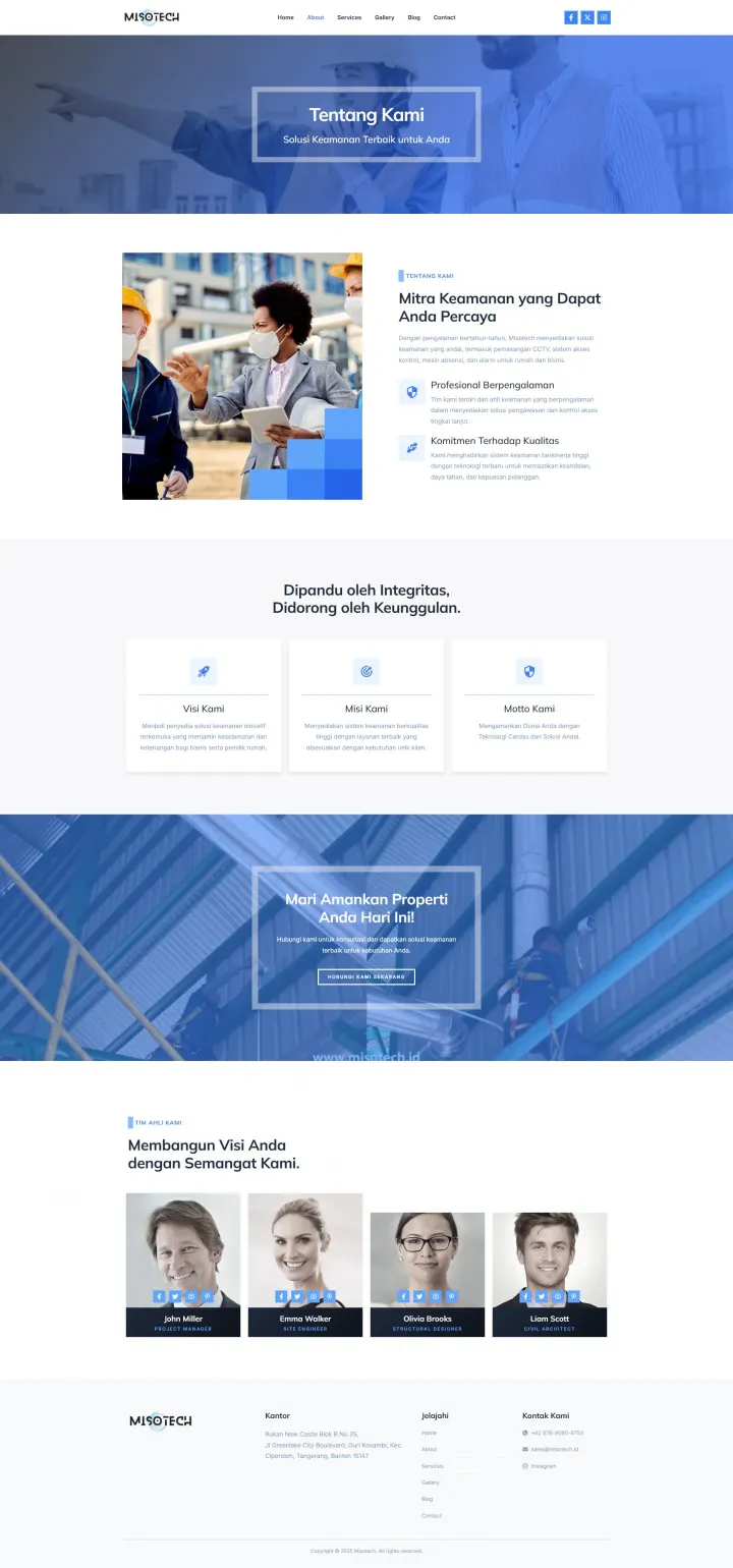 Halaman 2 website Misotech