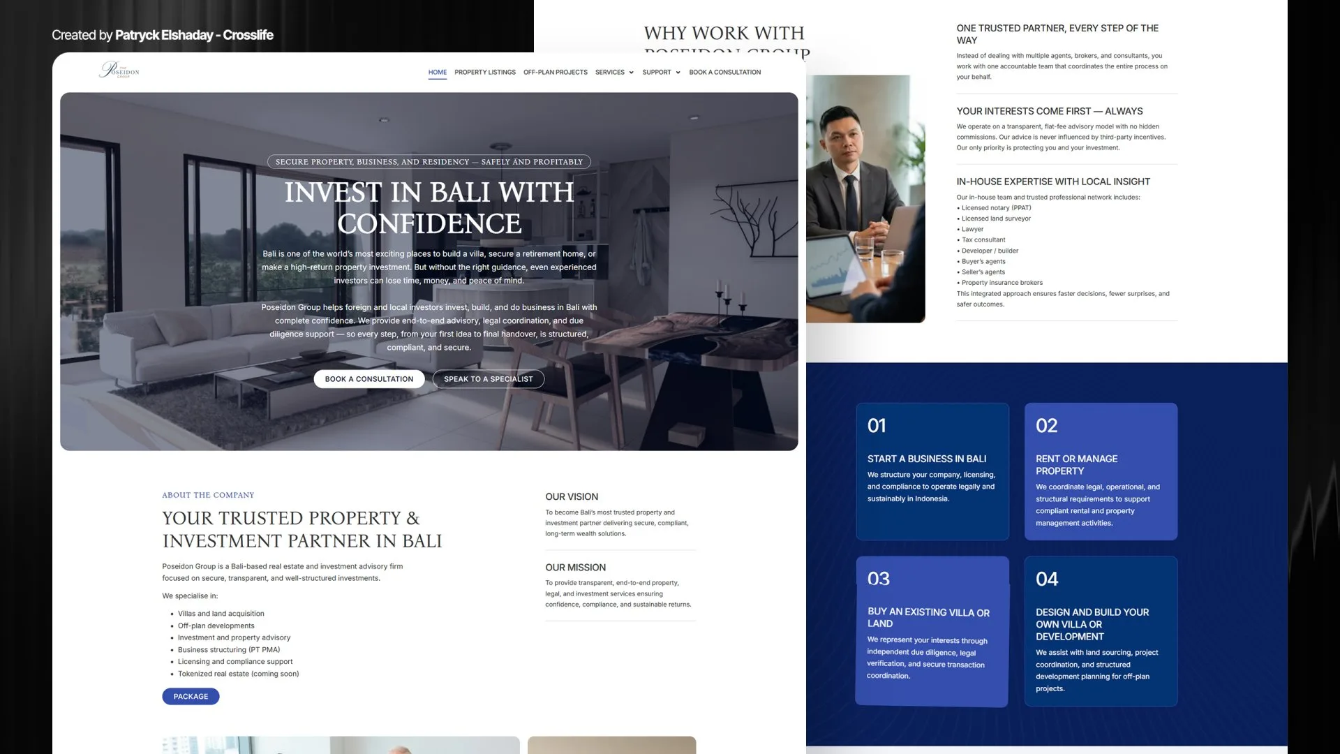 Website Poseidon Bali Property