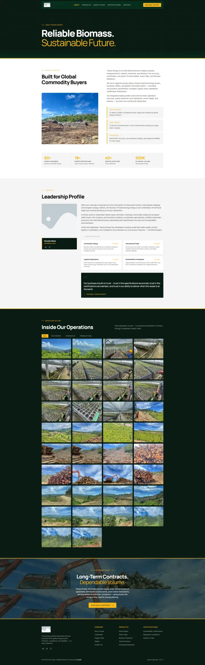 Halaman 2 website Tanara Energy