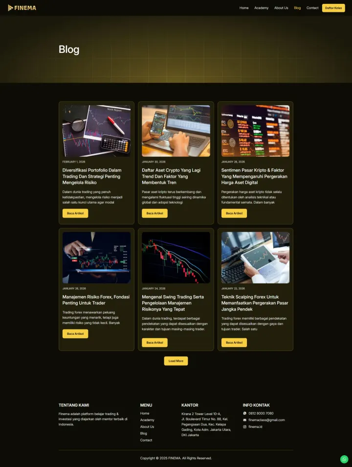 Halaman 4 website Finema