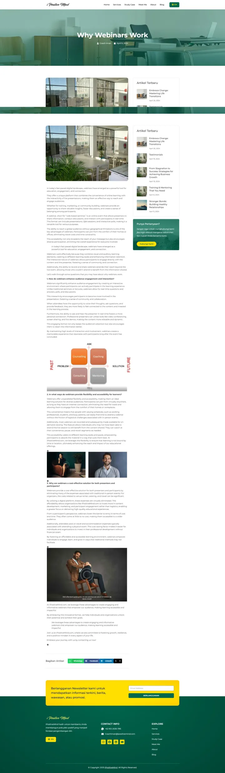 Halaman 5 website iPositiveMind