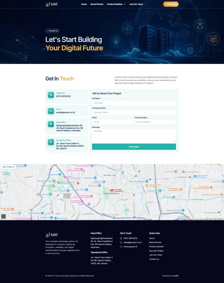 Halaman 3 website Gosyen Solusindo Cemerlang