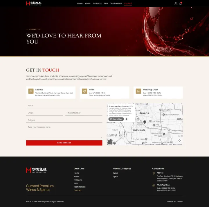 Halaman 3 website HCI Duty Free