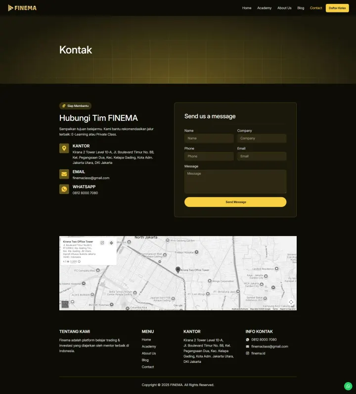 Halaman 6 website Finema