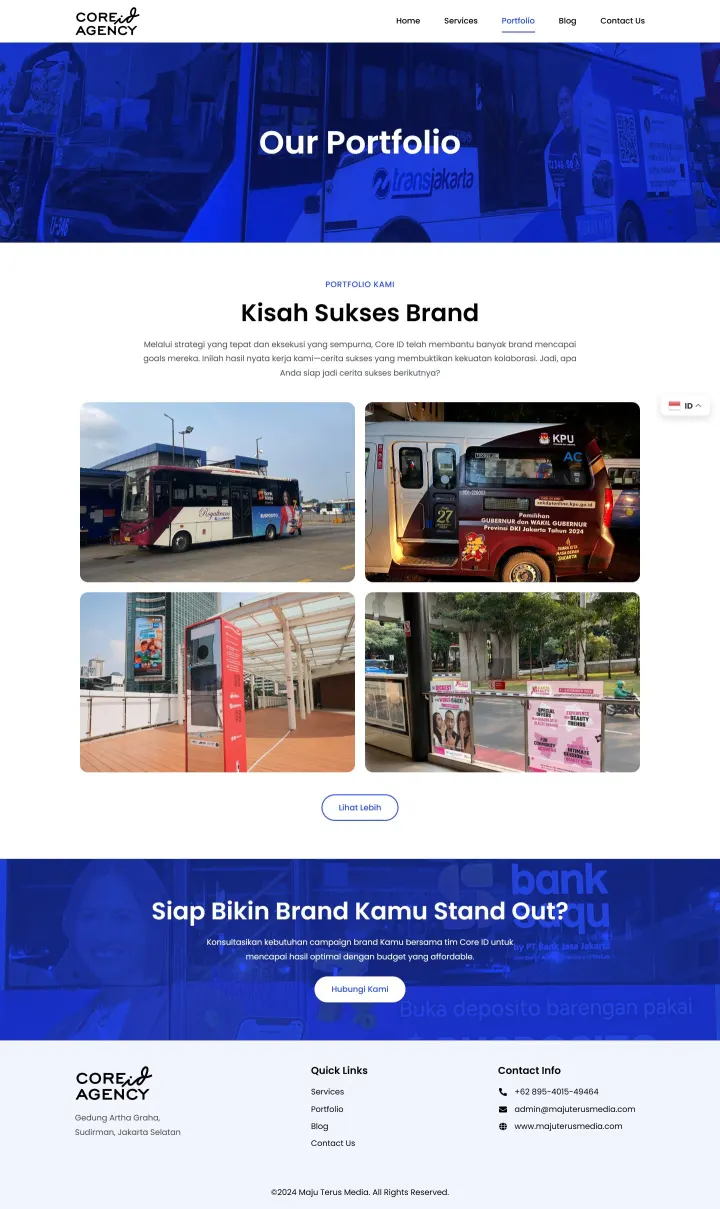 Halaman 4 website Core ID Agency (Majuterusmedia)