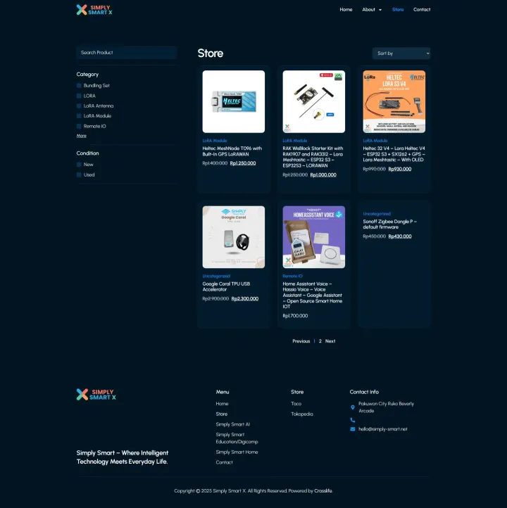 Halaman 4 website Simply Smart