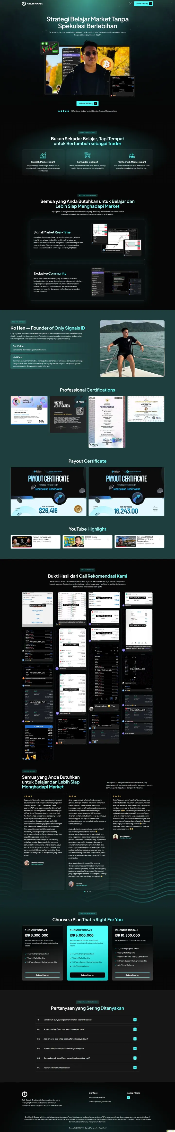 Halaman 1 website Onlysignalsid