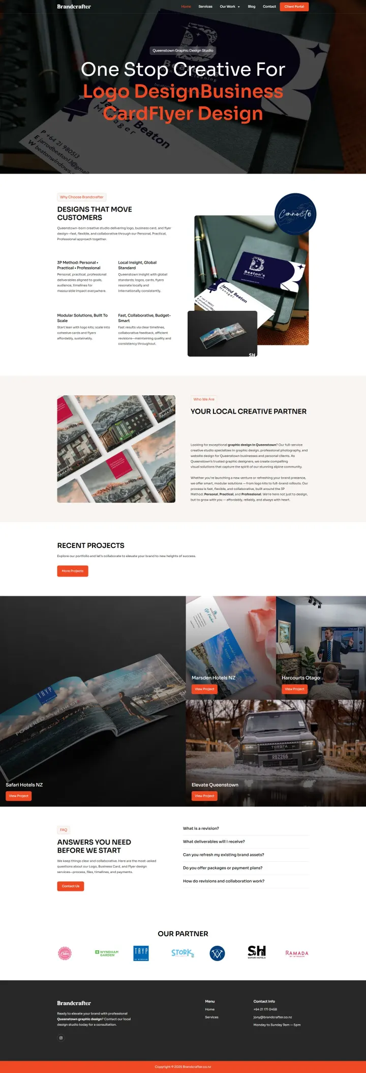 Halaman 1 website Brandcrafter