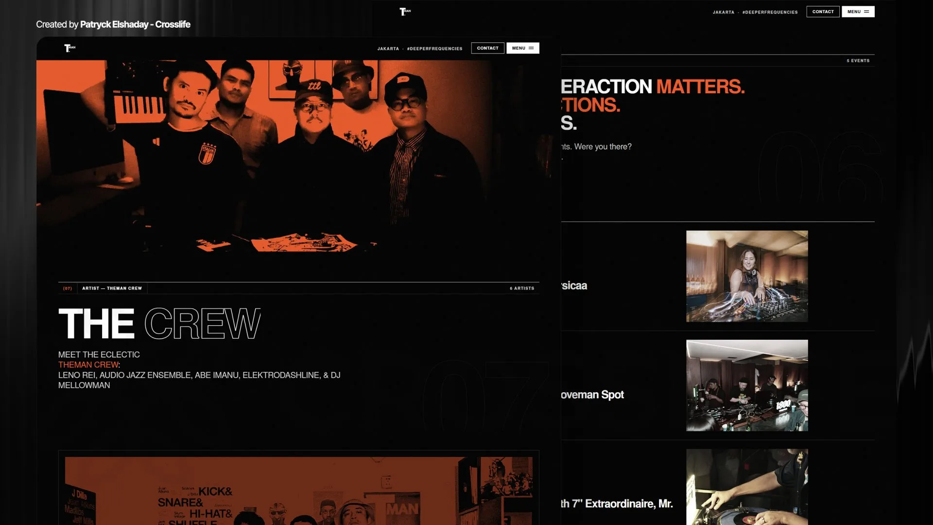 Website THEMAN Music Project