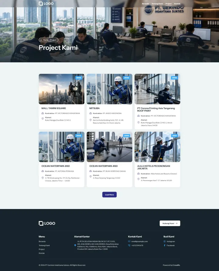 Halaman 3 website Gerindo Indahtama Sukses
