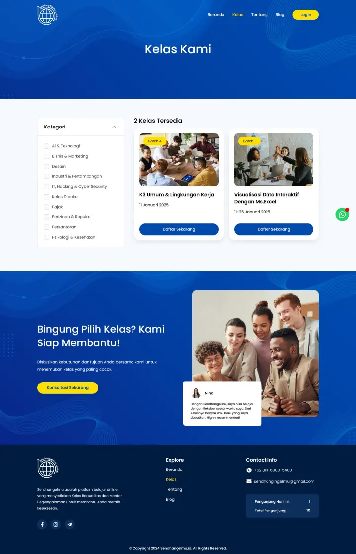 Halaman 3 website Sendhangelmu