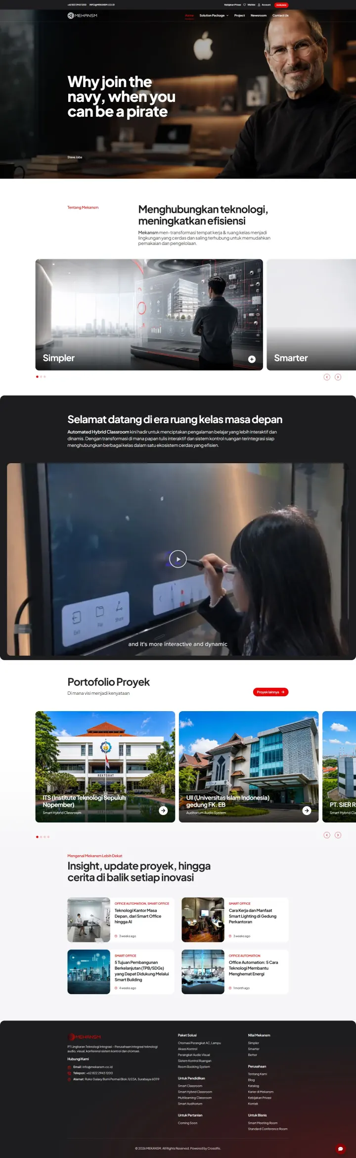 Halaman 1 website Mekansm