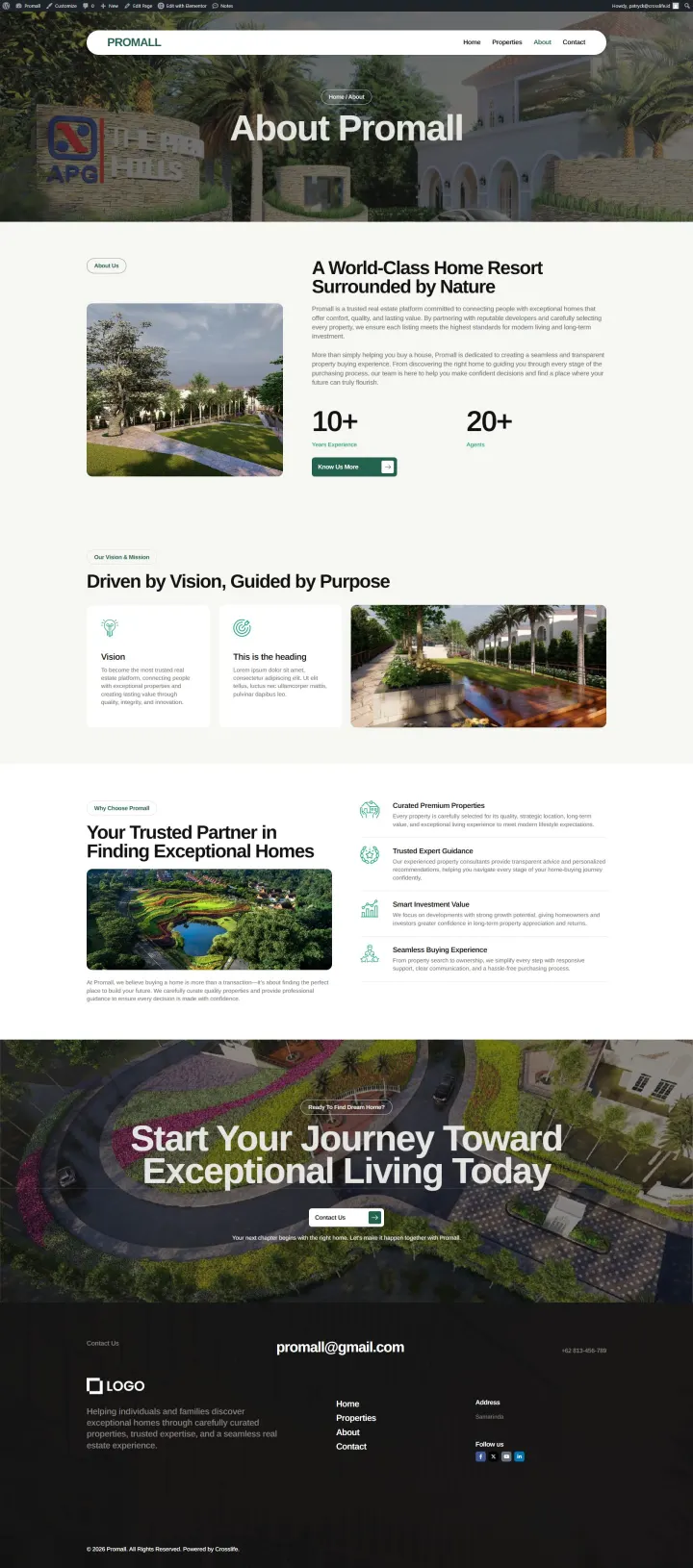 Halaman 2 website Promall