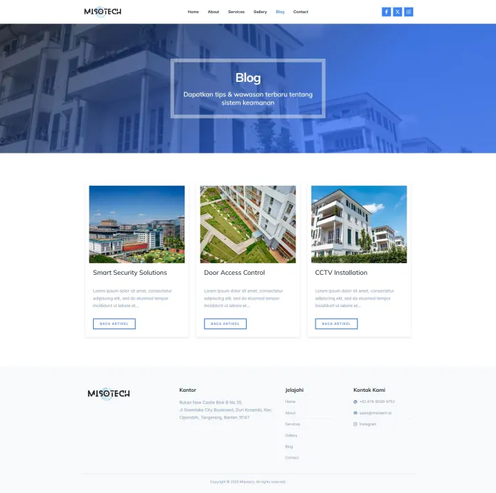 Halaman 3 website Misotech