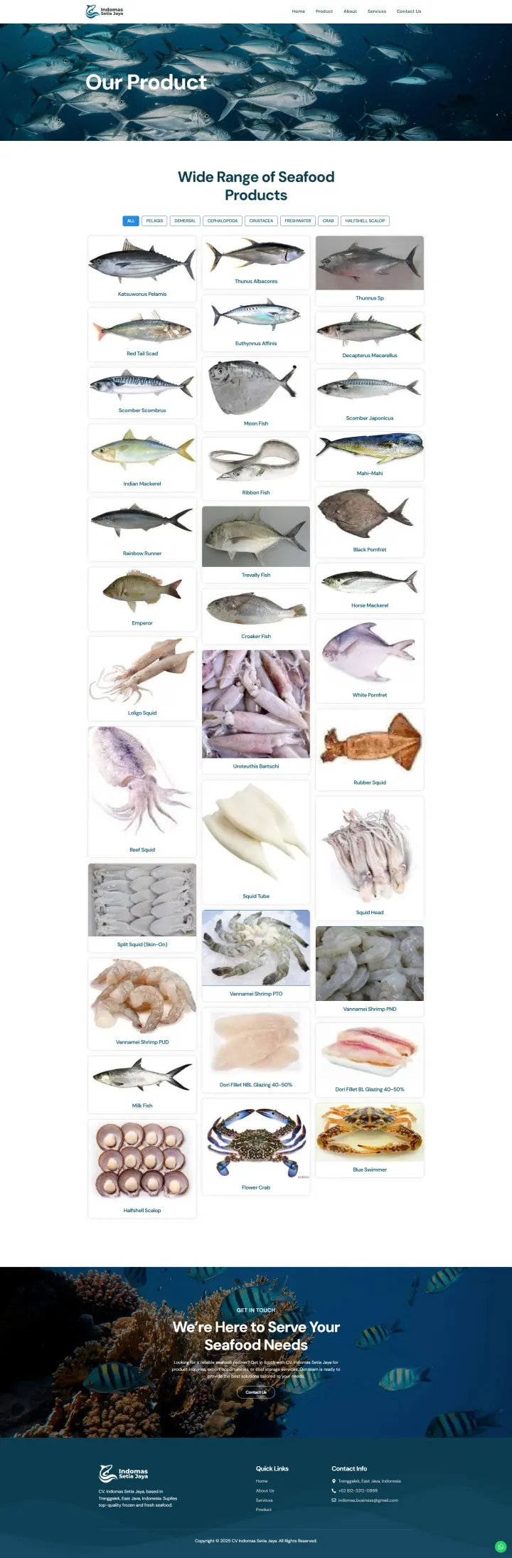 Halaman 4 website Indomas Fishery