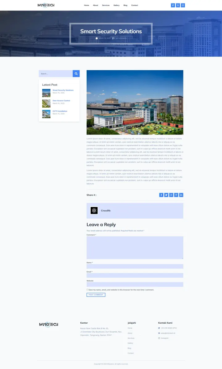 Halaman 7 website Misotech