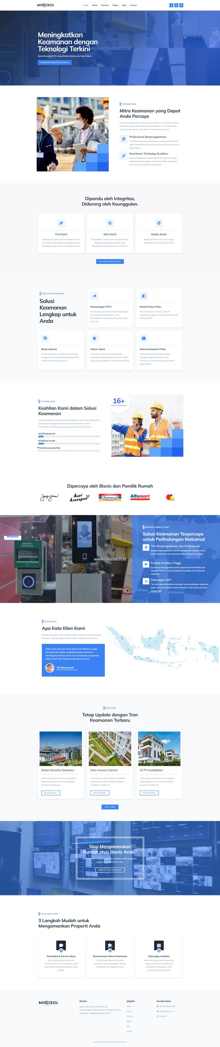 Halaman 1 website Misotech
