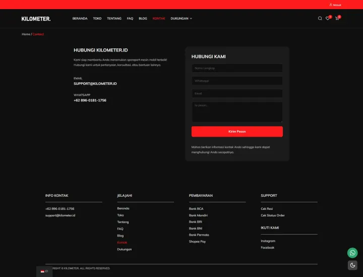 Halaman 7 website Kilometer.id