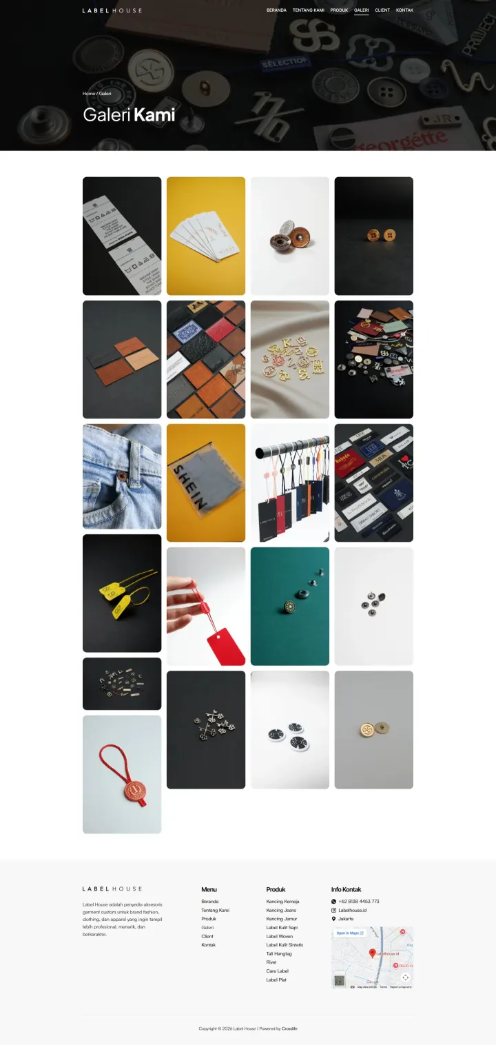 Halaman 2 website Label House