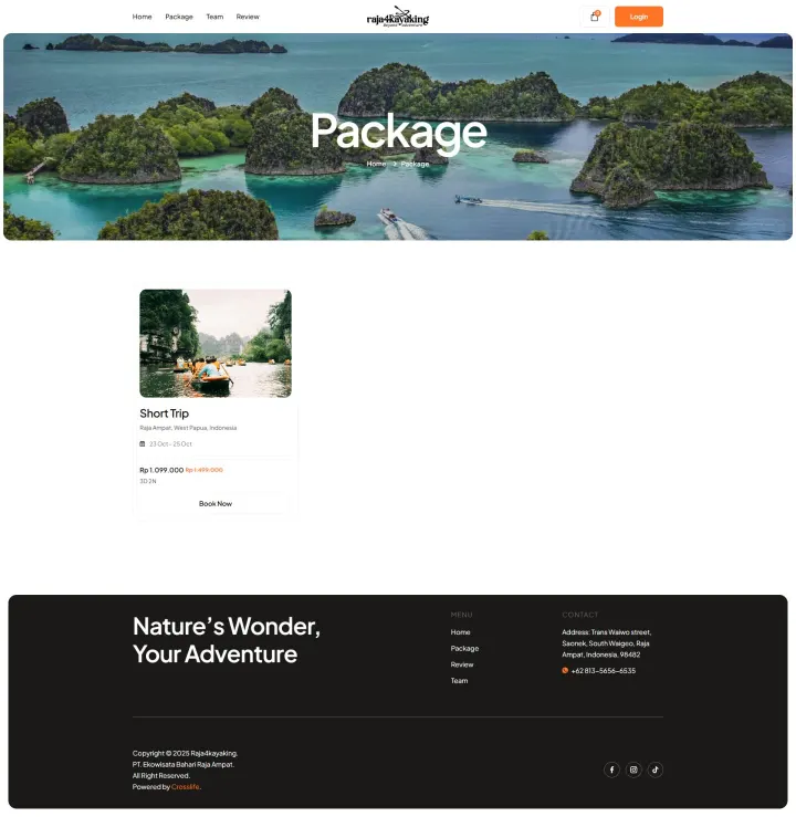 Halaman 2 website Raja4Kayaking